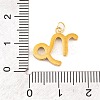 316 Stainless Steel Micro Pave Cubic Zirconia Pendants STAS-K284-01E-G-3