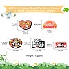 20Pcs 5 Styles Stop War Love Peace Themen Silicone Focal Beads SIL-CJ0002-11-9