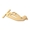 304 Stainless Steel Pendants STAS-S149-04G-2