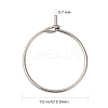 316 Surgical Stainless Steel Wine Glass Charms Rings A-STAS-L214-01E-3