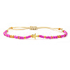 Glass Seed Beads Adjustable Bracelets KO8624-4-1