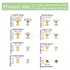 280 Sets 14 Style Iron & Brass Double Cap Rivets KK-FG0001-11-2