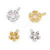 4Pcs 4 Styles Brass Pendants KK-TA0009-06-2