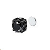 Flat Round Cubic Zirconia Magnetic Clip-on Earrings LS-EJEW-H001-47B-EB-1