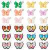 48Pcs 12 Styles Opaque & Transparent Resin Pendants RESI-TA0001-82-10