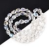 Electroplate Glass Beads Strands EGLA-T021-08B-2