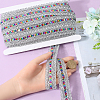 15 Yards Polyester Braided Lace Ribbon OCOR-WH0046-37B-3