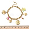 304 Stainless Steel Acrylic Charm Bracelets BJEW-G761-02G-3