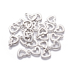 Non-Tarnish 304 Stainless Steel Open Heart Charms LS-X-STAS-L234-087P-1