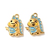 304 Stainless Steel Enamel Pendants STAS-I351-17G-02-1