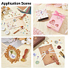 Brass Wax Seal Stamps with Wood Handle AJEW-WH0412-0253-6