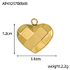 304 Stainless Steel Pendants STAS-OY002-52G-2