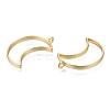 Matte Style Rack Plating Alloy Open Back Bezel Pendants PALLOY-S047-39C-FF-3