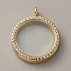 Alloy Crystal Rhinestone Locket Pendants FIND-WH0061-78G-1