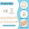 1 Strands Natural Baroque Pearl Keshi Pearl Beads Strands PEAR-TA0001-13-4
