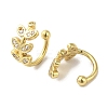 Rack Plating Brass Micro Pave Cubic Zirconia Cuff Earrings EJEW-R162-46G-2