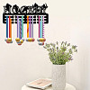 Sports Theme Iron Medal Hanger Holder Display Wall Rack ODIS-WH0055-231-6