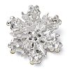 Snowflake Silver Color Plated Alloy Brooch JEWB-B007-02-2