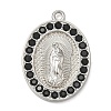 304 Stainless Steel & Rhinestone Pendants STAS-G371-09E-02P-1