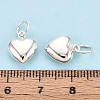 925 Sterling Silver Heart Charms STER-T008-32S-02-4