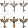 40Pcs 2 Colors Tibetan Style Alloy Big Pendants TIBE-SC0009-39-1