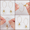 70Pcs Brass Hoop Earrings Findings KK-BBC0014-95-6
