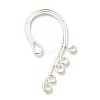 Rack Plating Alloy Ear Cuff Findings FIND-C063-02S-1