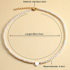 Elegant High-Quality Non-Fading Round Natural Pearl Beaded Heart Pendant Necklaces for Women VI2074-1-1