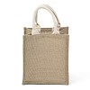 Jute Tote Bags Soft Cotton Handles Laminated Interior ABAG-F003-06-3