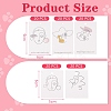 100Pcs 5 Style Cardboard Jewelry Display Cards CDIS-SZ0001-20-2