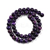 Grade B Natural Purple Tiger Eye Beads Strands X-G-F591-18-8mm-5