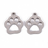 Tarnish Resistant 201 Stainless Steel Pet Pendants STAS-Q238-005-1