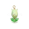 UV Plated Acrylic Pendants PALLOY-TA00270-5