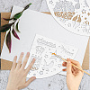 Acrylic Tie Dye Stencils Reusable Art Painting Template DIY-WH0429-003-4
