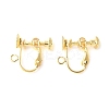 316 Surgical Stainless Steel Clip-on Earring Findings X-STAS-Z127-02G-1