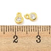 925 Sterling Silver Pave Clear Cubic Zirconia Flat Round Charms STER-B005-01G-3