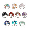 10Pcs 10 Styles Natural & Synthetic Gemstone Pendants G-YS0001-23-2