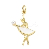 Brass Enamel Pendants LS-KK-CBA3F25-08G-01-1