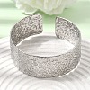 21.5MM 304 Stainless Steel Textured Cuff Bangles for Women SA-CBA37BC-26P-2