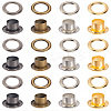 200 Sets 4 Colors Iron Grommet Eyelet Findings SCRA-GF0001-10A-03-1