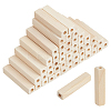 50Pcs Unfinished Wood European Beads WOOD-NB0002-47-1