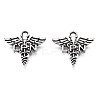 Tibetan Style Alloy LPN Caduceus Medical Symbol Charms LS-TIBEP-N008-133-1
