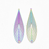 Ion Plating(IP) 304 Stainless Steel Filigree Big Pendants X-STAS-S108-80-2