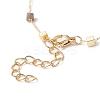Brass Cube Link Bracelet Making AJEW-JB01150-14-3