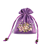 Flower Pattern Satin Jewelry Packing Pouches PW-WG90050-02-1