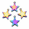 Rainbow Color Alloy Pendants PALLOY-S180-059-RS-1