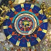 Flat Round Rubber Pendulum Altar Mats PW-WGD34B2-01-5