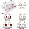 10Pcs 10 Styles Brass Micro Pave Cubic Zirconia Pendants KK-FS0001-80-4