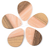 Opaque Resin & Walnut Wood Pendants RESI-S389-010A-C02-1