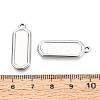 304 Stainless Steel Pendant Cabochon Settings STAS-N108-63P-3